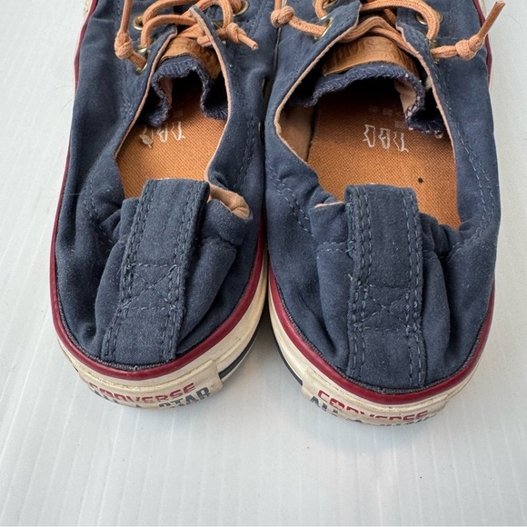 Converse Dark Blue and Beige Sneakers - Picture 3 of 9